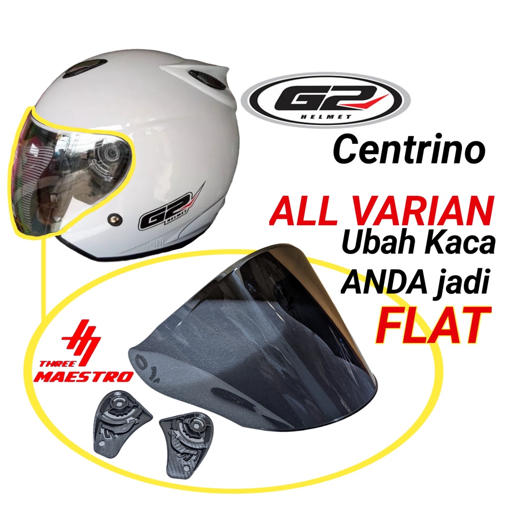 Kaca Helm G2 CENTRINO Visor Helmet FLAT venom open g2 centrino sentrino tm2