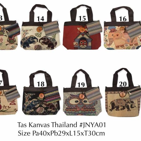 tas import thailand / tote bag gajah owl