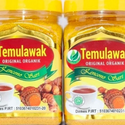 Temulawak organik kencono sari original untuk kesehatan lambung dan pencernaan 250gr