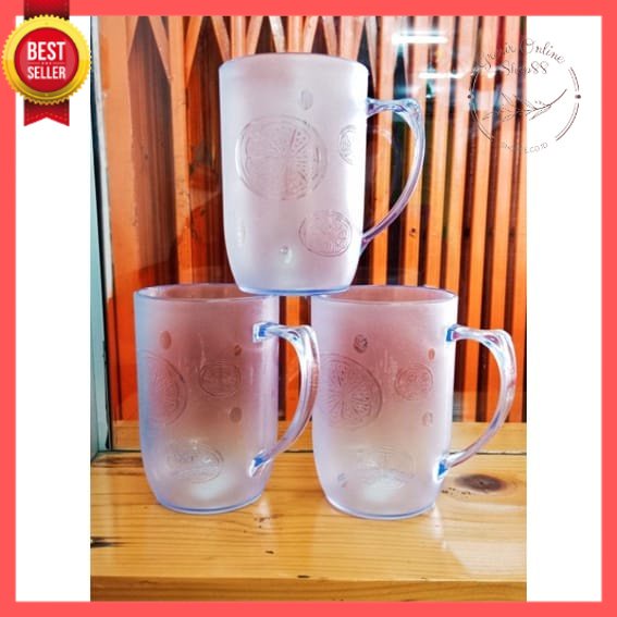 GOS - B111- Gelas Minum Kristal - Gelas Bening 400ml - Gelas Minum Plastik