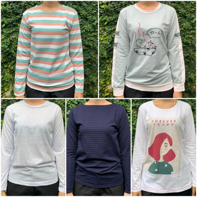 KAOS WANITA // KAOS PRELOVED// KAOS PANJANG // BAJU PRELOVED// KAOS WANITA // PRELOVED