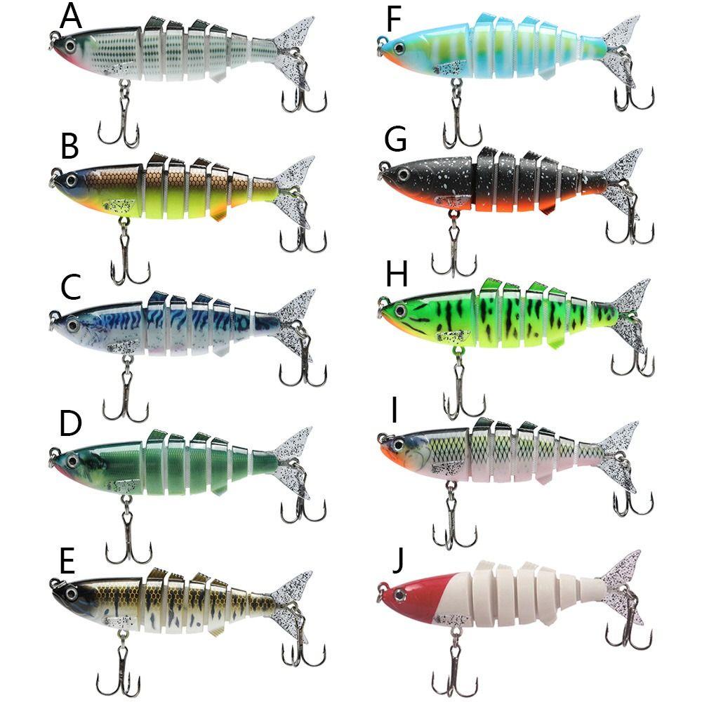Top 1PC Umpan Pancing Panas Buatan Manusia Hidup Mata Treble Hooks