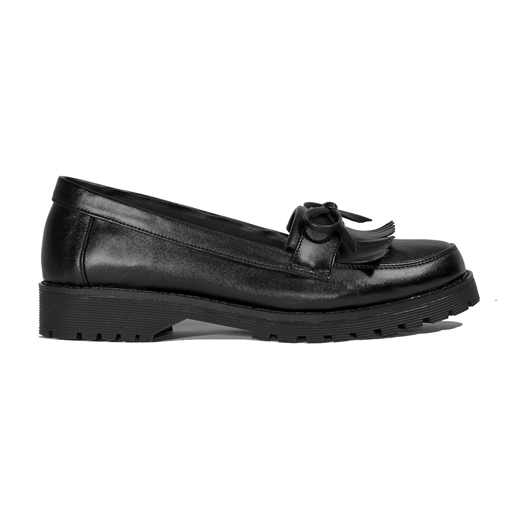 Sepatu Pantofel Wanita Formal/Kantor Sepatu Slip-On Docmart |MNM x Lvnatica| VICTORIA BLACK