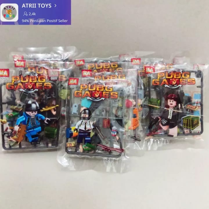 4 Pcs Mainan Lego Pubg Bongkar Pasang / Mainan Lego Block Bongkar Pasang / Mainan Lego Block Pubg Bl