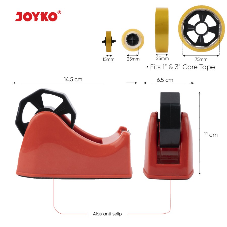 Tape Cutter / Tape Dispenser / Tempat Pemotong Isolasi Joyko TC-114