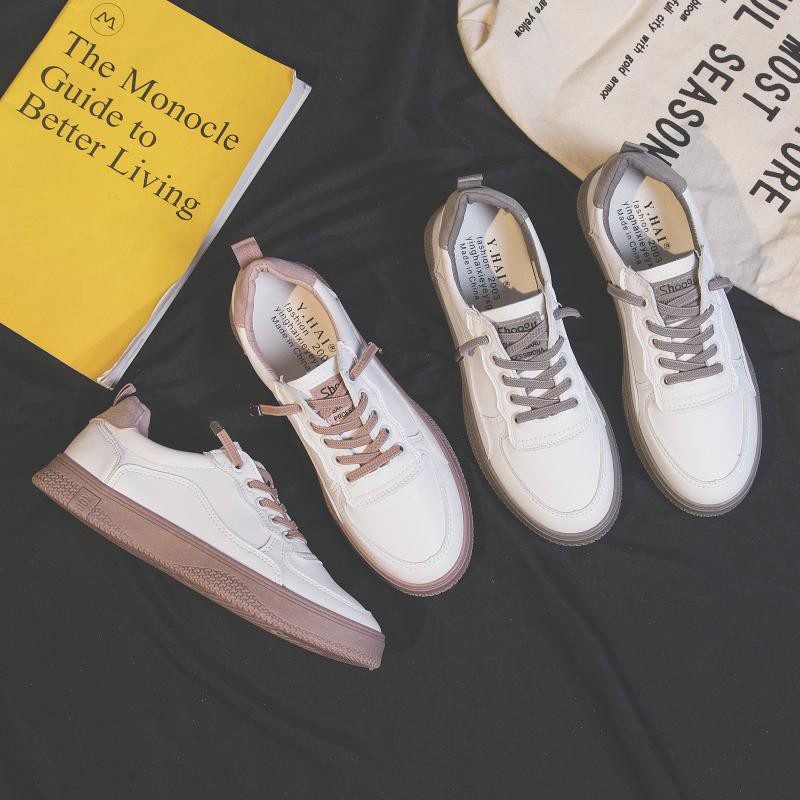 [✅BISA COD] 0442 HBD LEATHER SNEAKERS (REAL PICTURE)