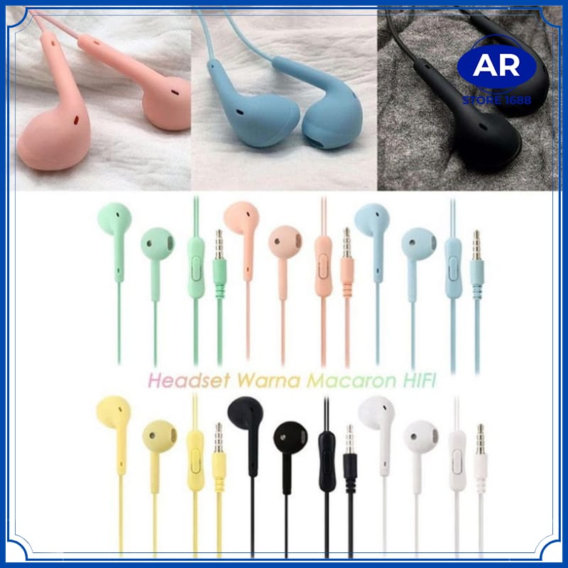 Handsfree U19 Macaron / Earphone Macaroon Matte Colow Hifi Extra Bass-[AR STORE1688}