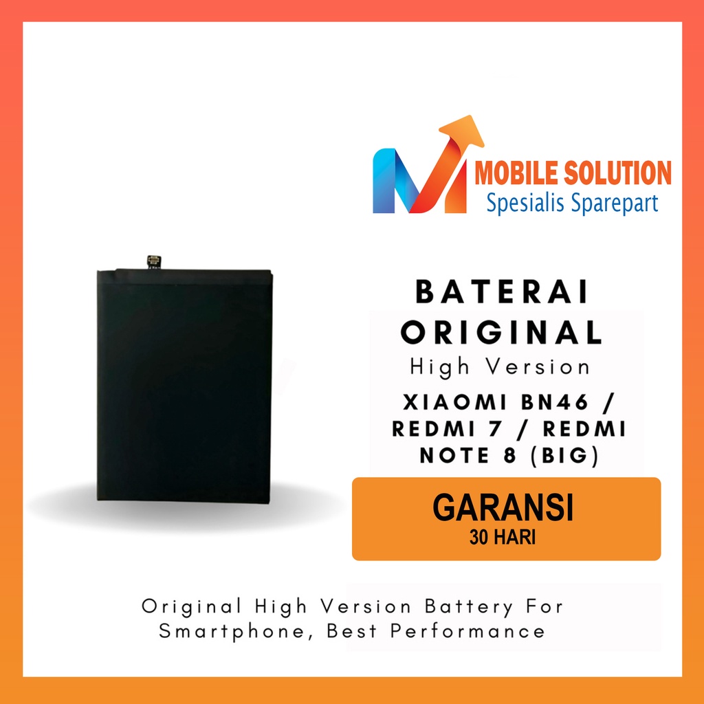 Grosir Baterai Xiaomi Redmi 7 / Baterai Xiaomi Redmi Note 8 / Baterai Xiaomi BN46 High Version Garansi 1 Bulan + Packing