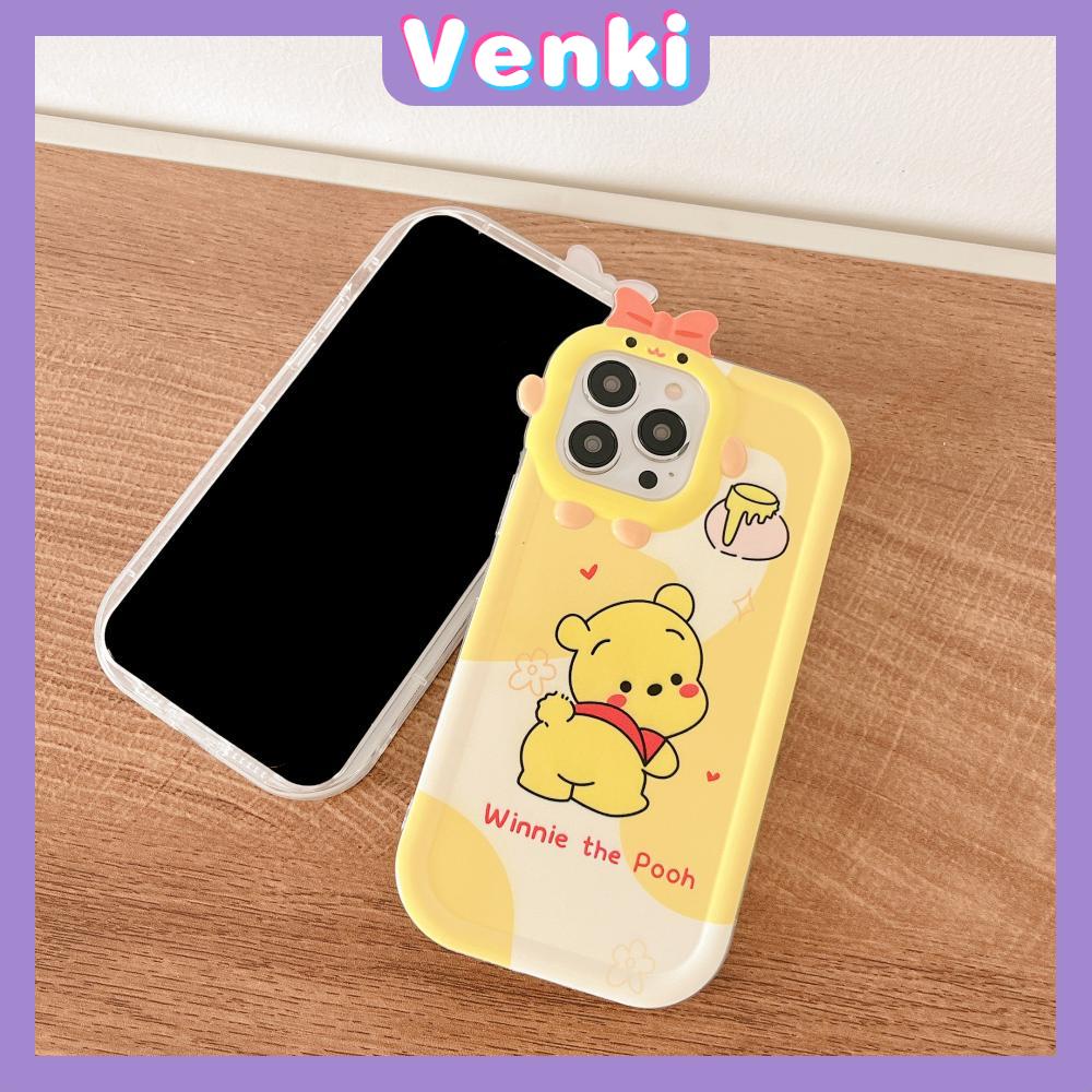 iPhone Case Silicone Soft Little Monster Case Glossy Cute Cartoon Bear Airbag Shockproof Protection Camera Compatible For iPhone 14 Pro Max 13 12 11 Pro 7 8 Plus XR