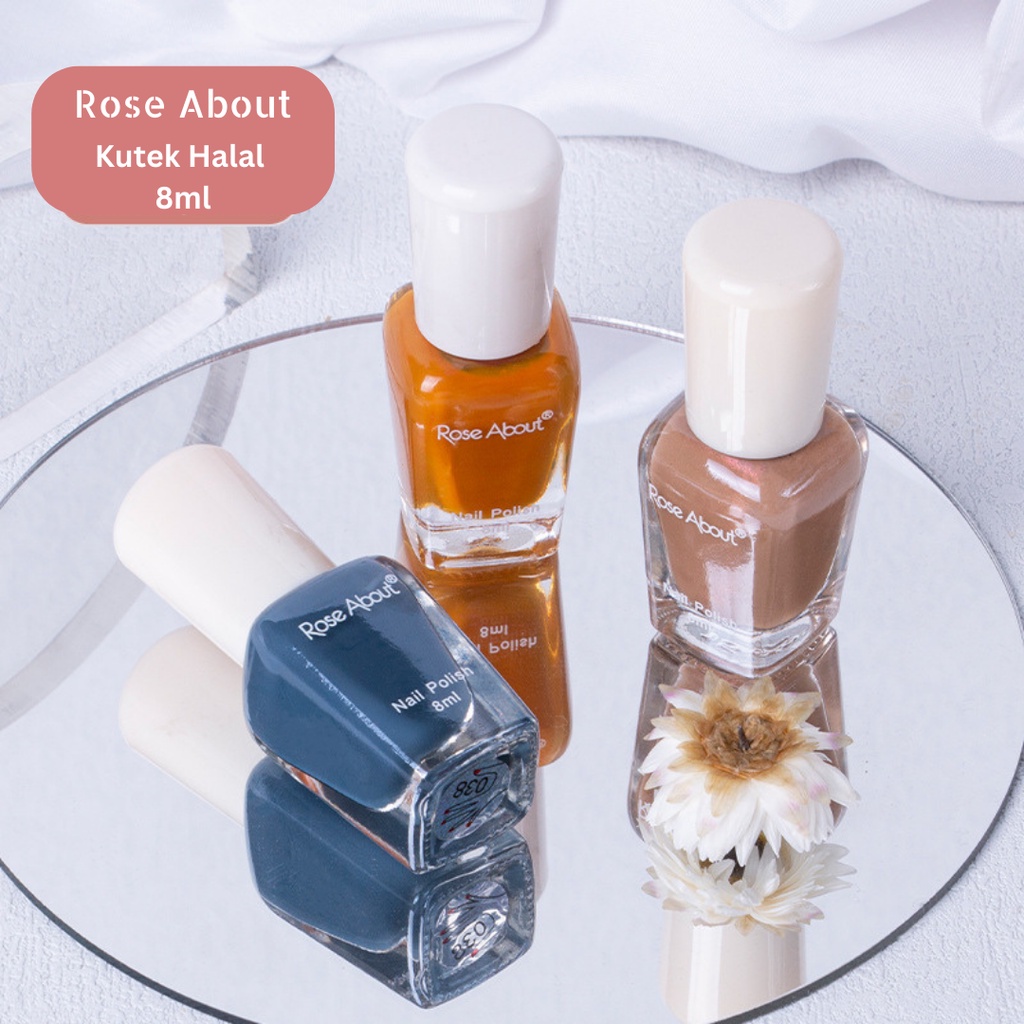 𝐂𝐢𝐭𝐚𝐝𝐞𝐚𝐥 - Kutek Halal Peel Off ROSE ABOUT,  Nail Polish
