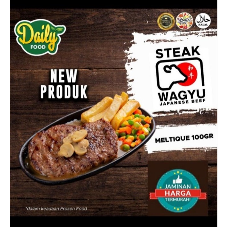 

Steak WAGYU IMPORT FROZEN DAILY FOOD