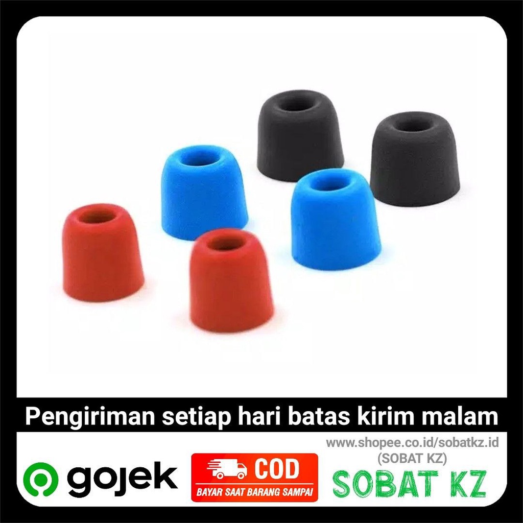 KZ Premium Eartips Memory Foam 3 Pairs (3 Pasang) Noise Isolating for KZ ZSN Pro X EDX ZST X