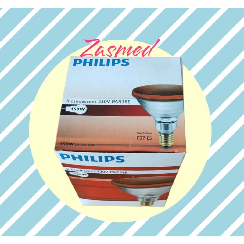 Bohlam philips 150 watt/ bohlam terapi philips