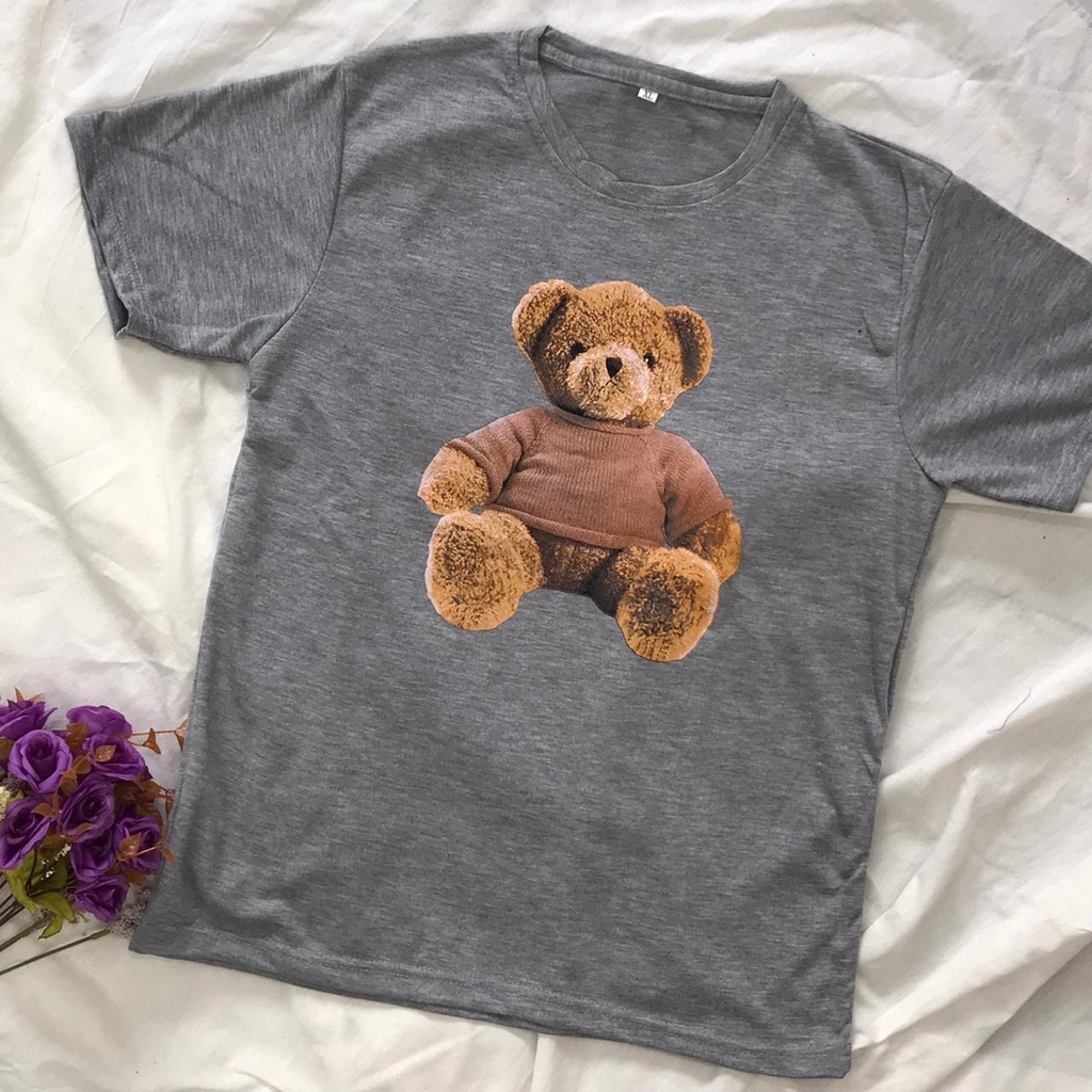 BEARSIT - Baju Kaos Wanita Crop / Baju Kaos Wanita Oversized L/XL (LLC)