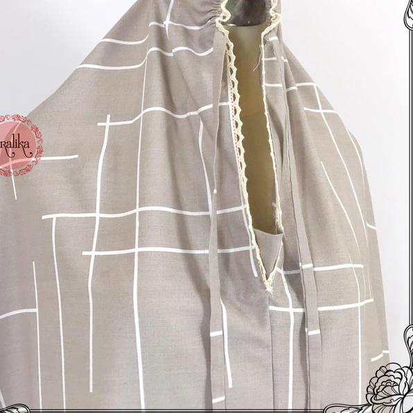 Mukena Bahan Katun Adem / Katun premium / Perlengkapan sholat / V6 - Putih