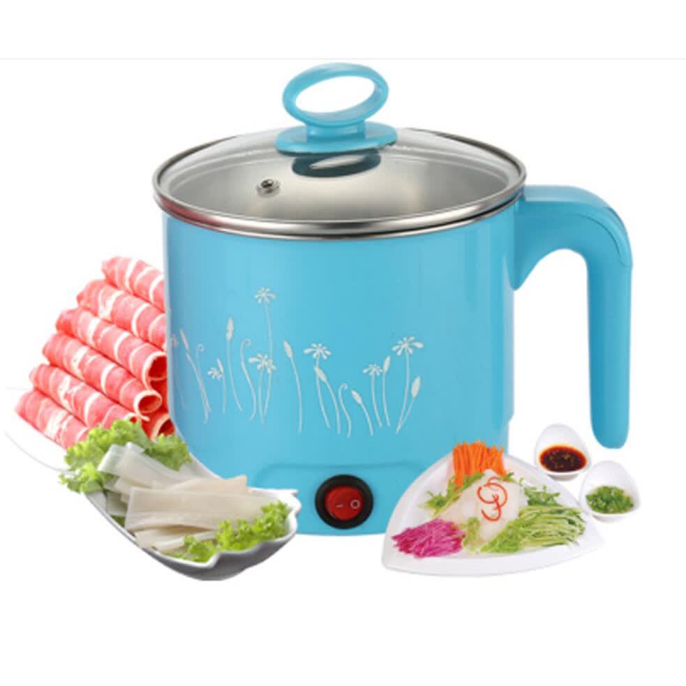 Panci listrik / Teko listrik Electric Pot Stainless Steel 18 cm / Panci Rebus Listrik / Panci Listrik Tutup Kaca