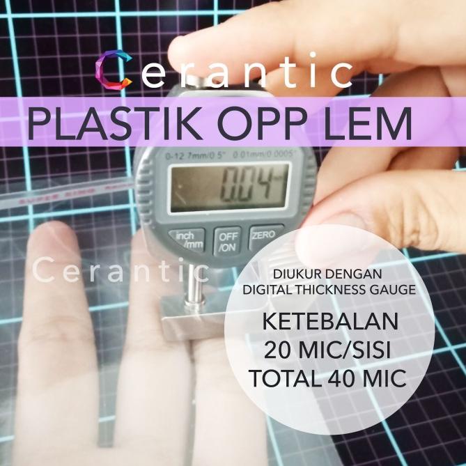 

ク OPP LEM 10 x 25 +3 cm Plastik Bening Seal Bungkus Roti Undangan 10x25 ゆ