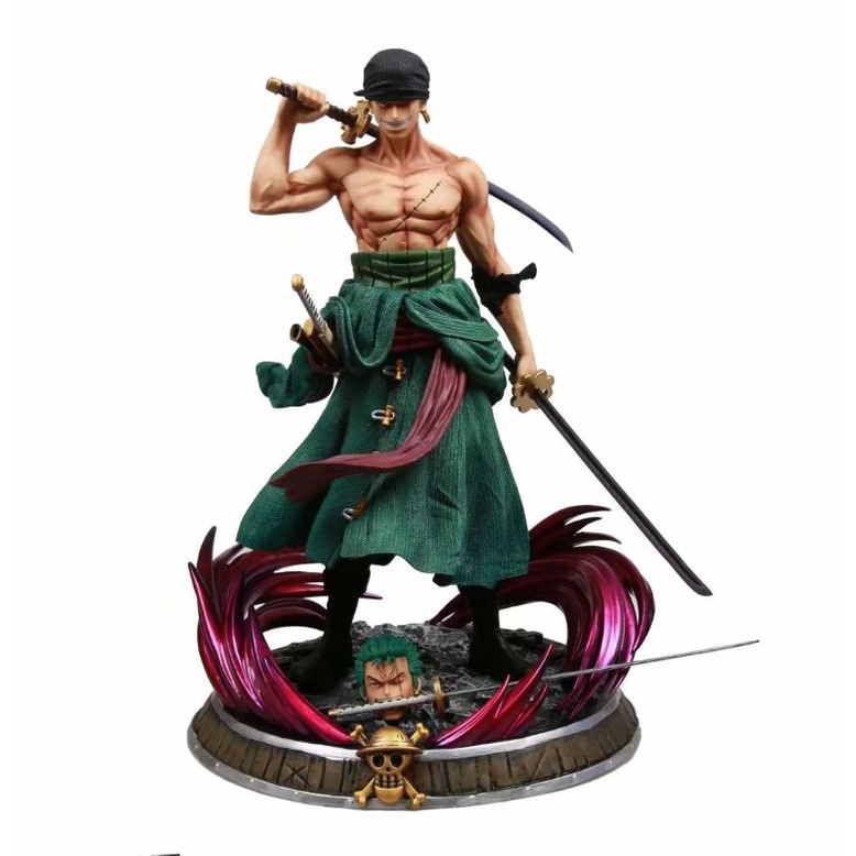 action figure one piece GK zoro gede one piece figure roronoa zoro 38cm one piece figure kapal sunny