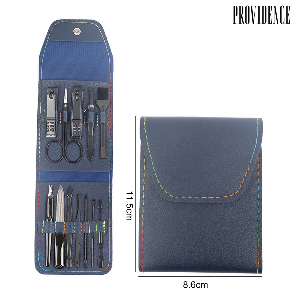 12 Pcs / Set Gunting Kuku Bahan Carbon Steel Warna Solid Model Lipat Untuk Perawatan