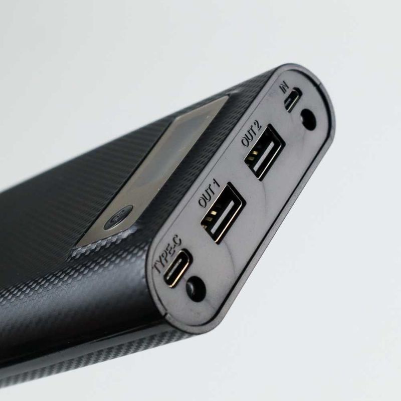 Taffware DIY Power Bank Case USB Type C Dual Output &amp; LCD 8x18650 - C13