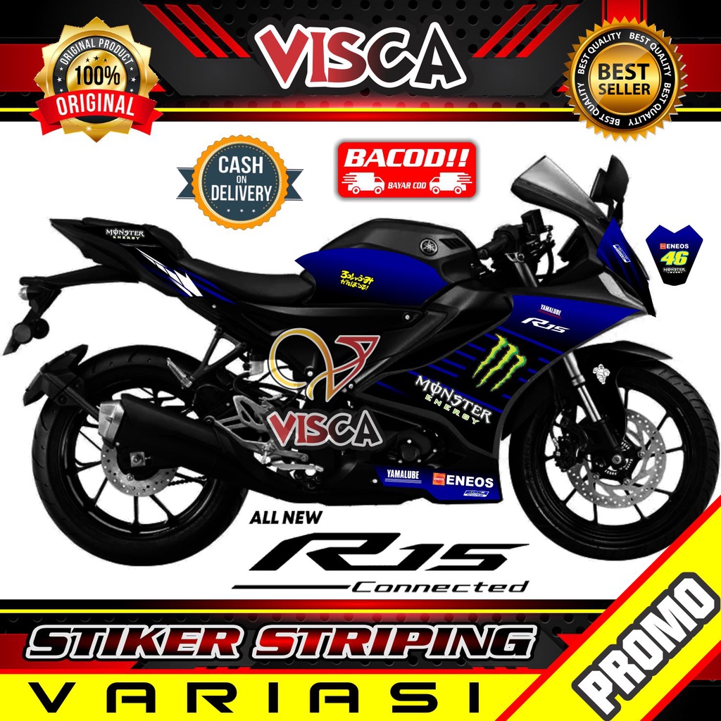 Stiker R15 V4 Striping R15 V4 Stiker Moto R15 V4 Striping R15 V4 2022 M.E