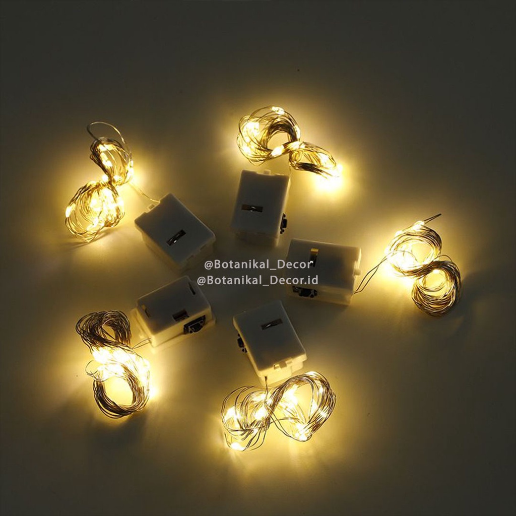 (Free Battery) 1m 3m Christmas Lighting Lampu Natal LED  Kawat Christmas Dekorasi  Lampu Tumblr  Lambu Hias  Pohon Natal