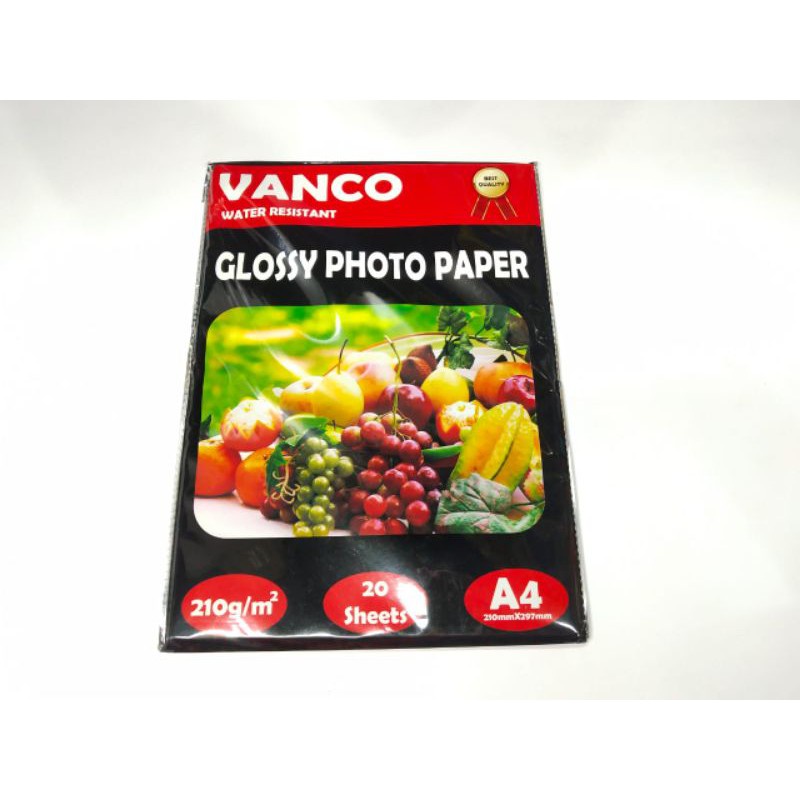

Kertas Foto Vanco/Van Art 210G Glossy