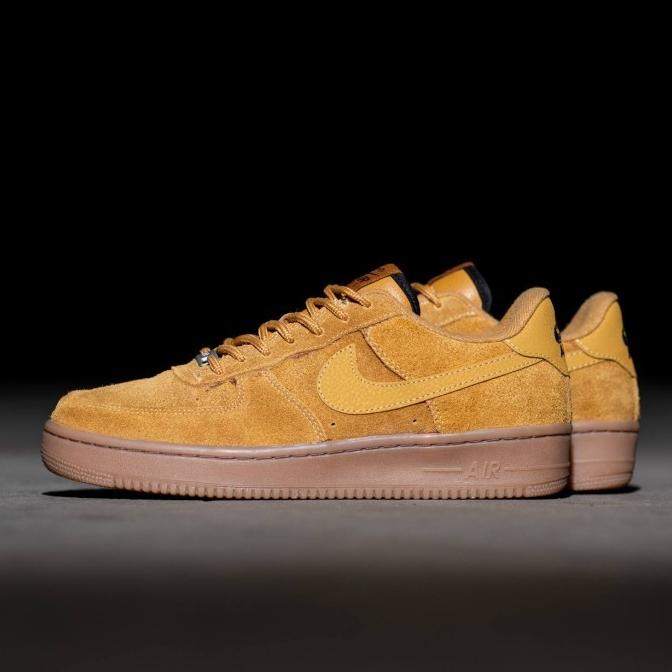 Nike Air Force 1 Brown Gump Sepatu Sneaker Pria Casual Original - 41 Atormelzi