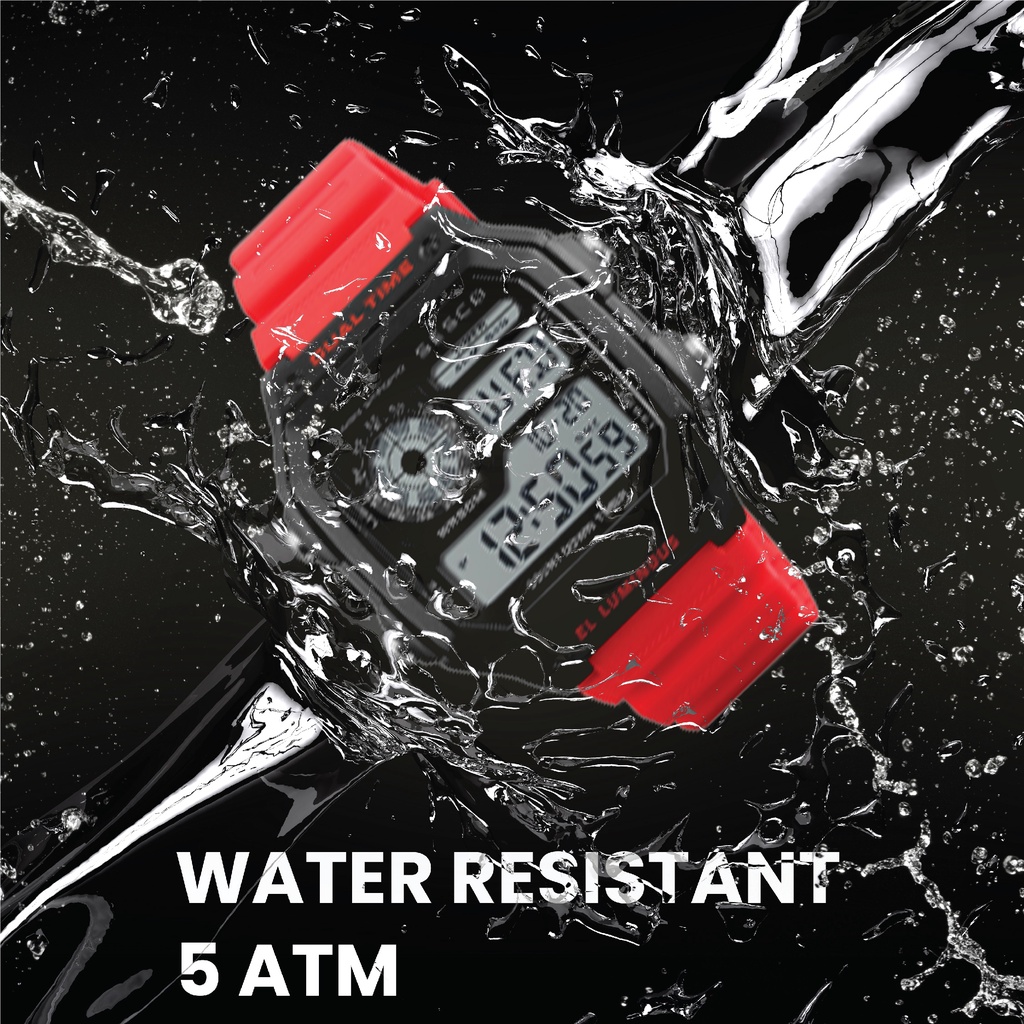 SESCO 1299 Jam Tangan Digital Pria Original Bergaransi Resmi-3