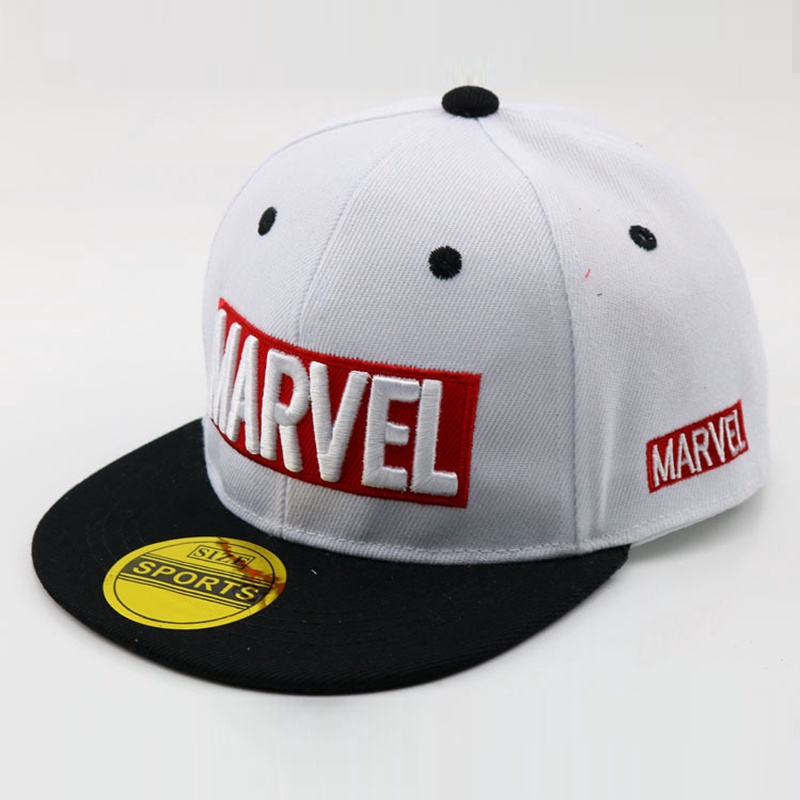 Topi baseball Motif Bordir Marvel Gaya hip hop Untuk Anak Laki-Laki Dan Perempuan