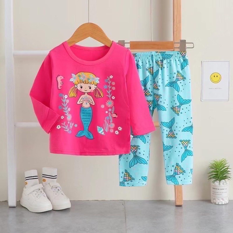 SALE!! PP 4-6 TAHUN | PP008 | BAJU TIDUR ORGANIK ANAK | PIYAMA IMPORT ANAK | SETELAN TIDUR IMPORT BAHAN KATUN ORGANIK