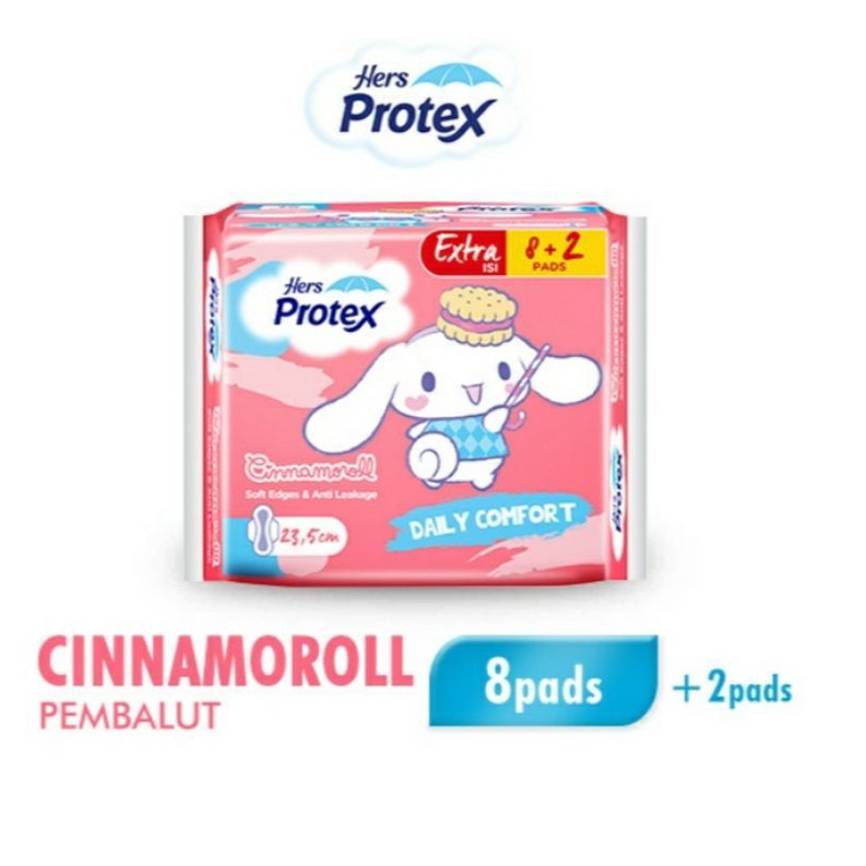 Hers Protex Cinnamoroll 23,5 cm  isi 8 + 2 pcs