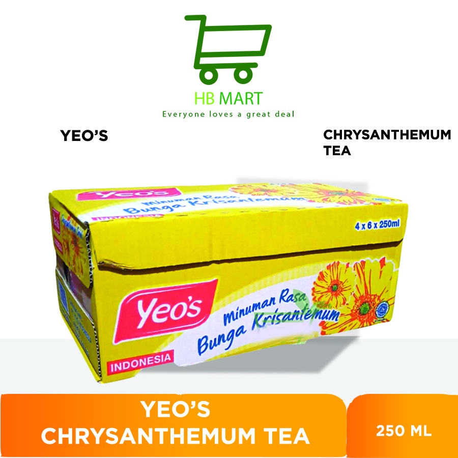 

KHUSUS OJOL MINUMAN TEH Yeo's Krisantemum Tetrapack 250ml - 24 Pcs