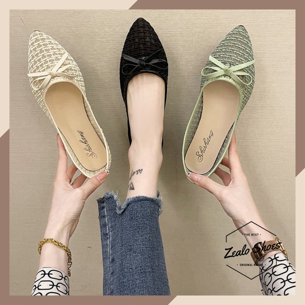 Zealo.Shoes 145 Sepatu Wanita Sepatu Flat Shoes Sepatu Kerja Wanita Sepatu Import Sepatu Pita