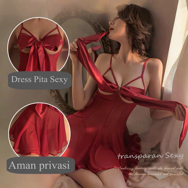 Lingerie Sexy transparan Renda lingerie Sexy hot Baju tidur Wanita Seksi Dress A565