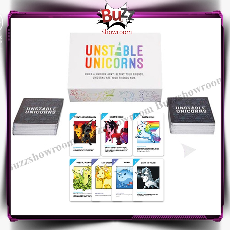 Unstable Unicorn 2nd Edition Board Card Game Unicorns Games