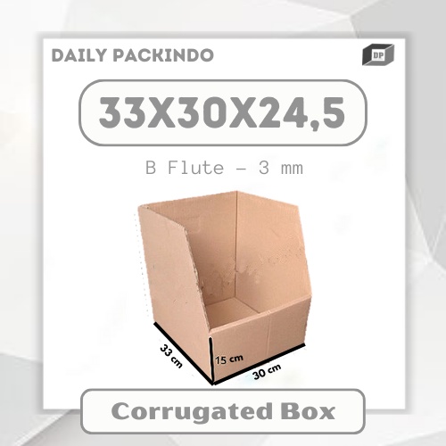 

Kardus/Dus/Corrugated/Box/Archive box/Etalase Ukuran 33x30x24,5 Polos