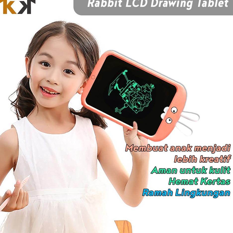 ➢☋★✭ (KK) LCD Writing Drawing Tablet Rabbit 8.5inch Papan Tulis Edukasi Karakter Mainan Edukasi Anak