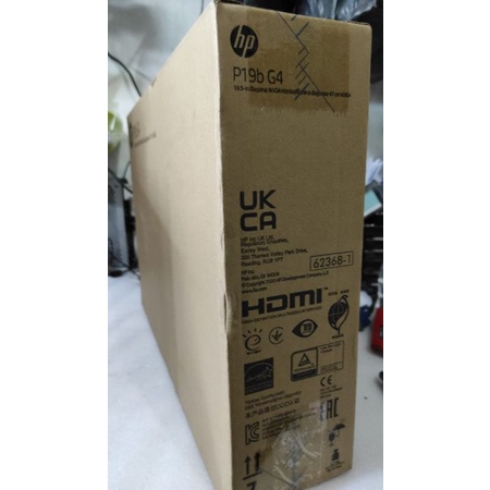 monitor komputer Led Hp 19 in baru port HDMI dan vga