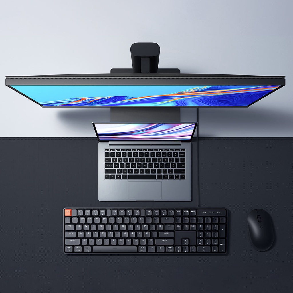 Xiaomi Keyboard Gaming Mekanik Kabel Usb 104 Tombol Desain Ergonomis Dengan Lampu Backlight LED