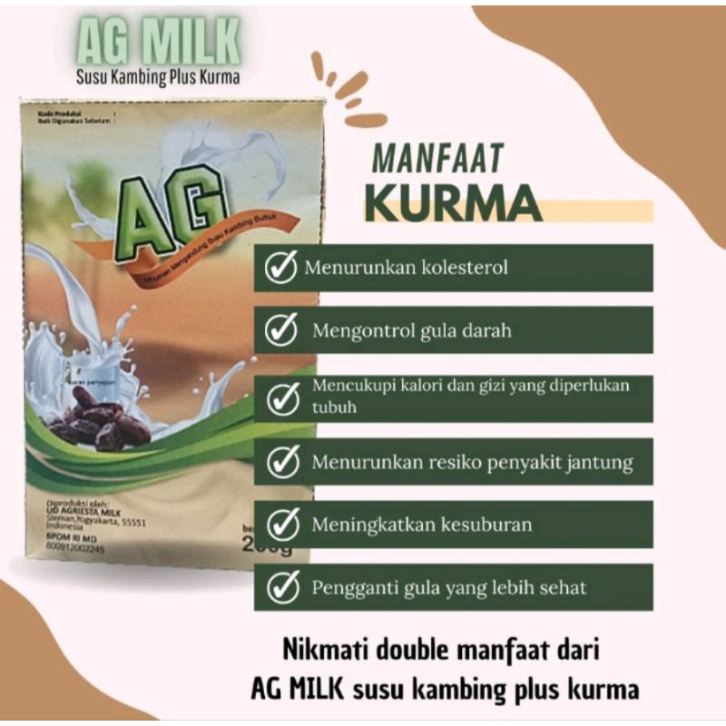 

AG Milk Susu Kambing plus Kurma