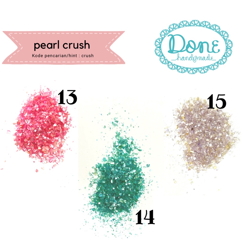 Sprinkle glitter pearl crush