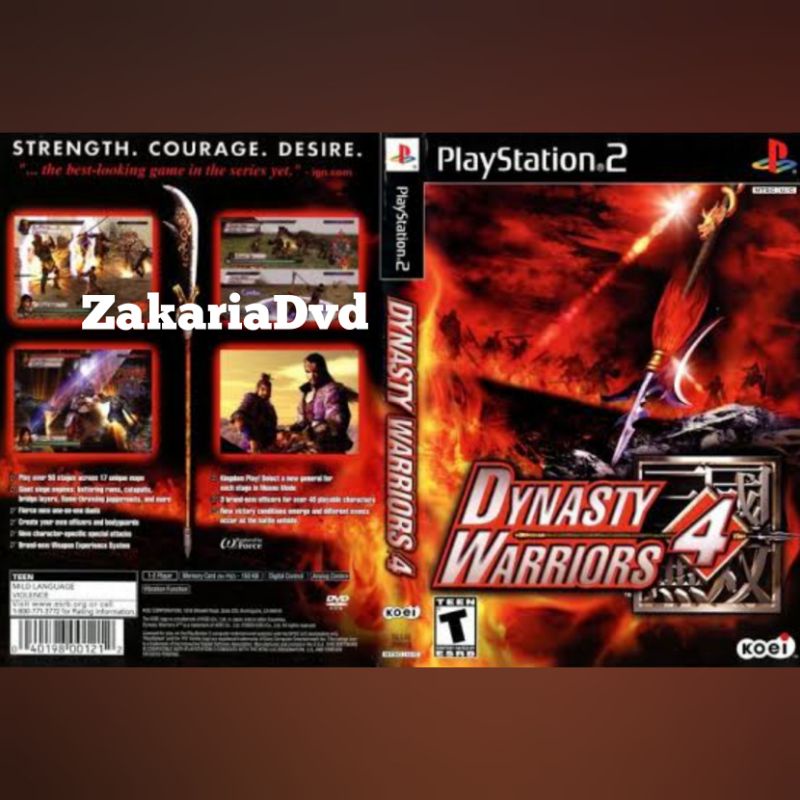 Kaset Ps 2 Dinasty Warior 4