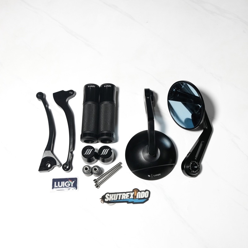 Paket Komplit Handgrip Luigy Black