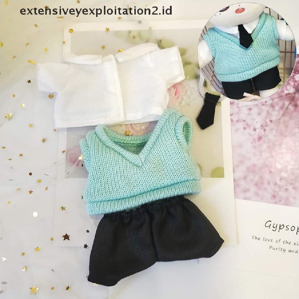 Mainan Pakaian Sweater Bahan Plush Ukuran 20cm Untuk Boneka