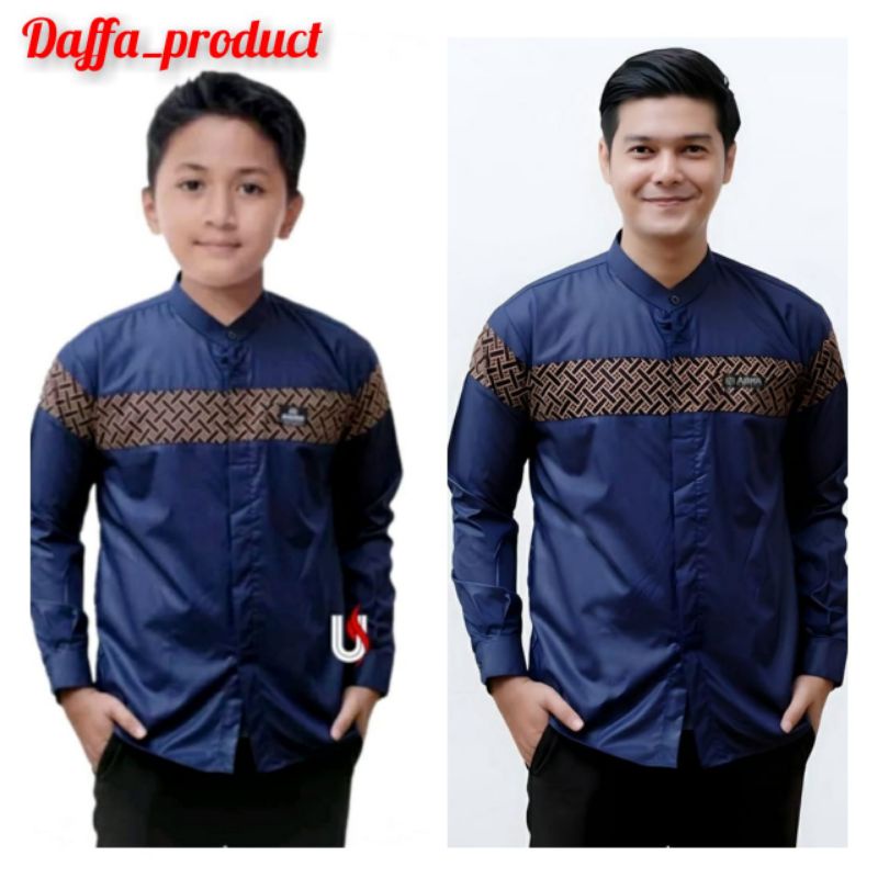 Baju koko coeple Kobata koko ayah dan anak fashion atasan muslim