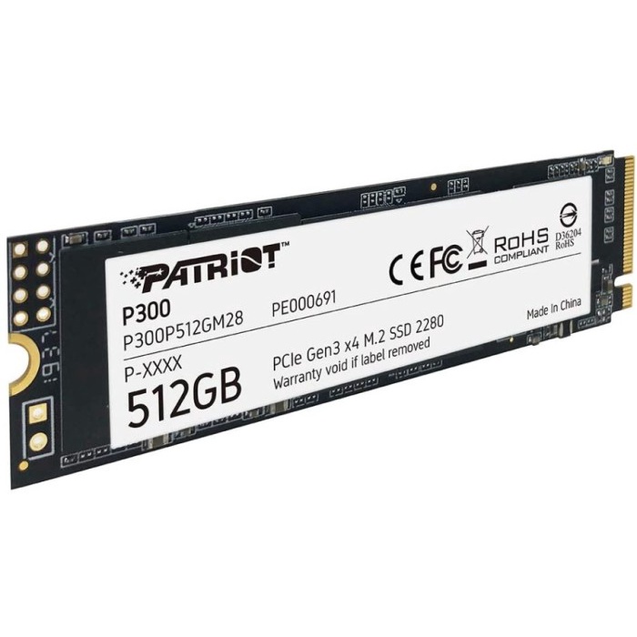 Patriot P300 M.2 2280 512 GB / SSD M.2 512GB / SSD Patriot M.2 512 GB