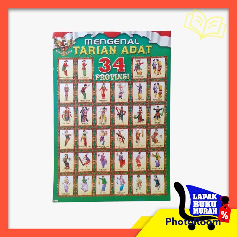 Poster Edukasi Anak Mengenal Tarian Adat 34 Provinsi