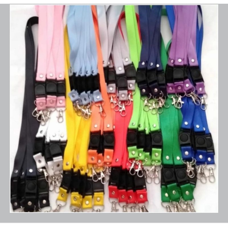 

TALI ID CARD POLOS UKURAN 2CM+STOPER DAN KAIT