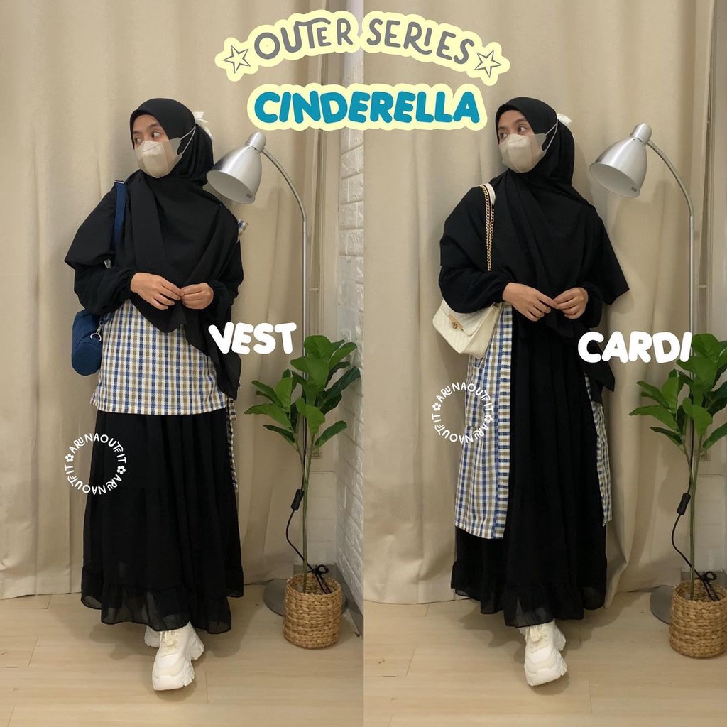 OUTER VEST&amp;CARDI BY ARUNAOUTI